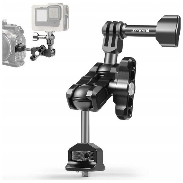 Puluz Ramię Uchwyt 3D Mocowanie Magic Arm 1/4'' na GoPro / SJCAM / XIAOMI / DJI / Insta360 / PU842B