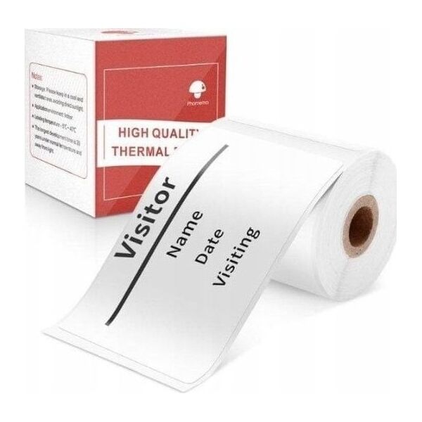 Phomemo Papier Przylepny Naklejki 100x Etykieta 50x80mm Phomemo M110 M120 M200 M220 M221 / XP5080-100