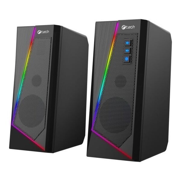 Głośniki komputerowe C-Tech C-TECH reproduktory SPK-17, 2.0, RGB, černá