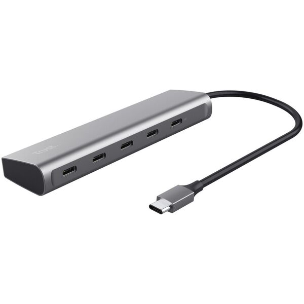 HUB USB Trust TRUST Rozbočovač Halyx Aluminium 5 Port USB 3.2 Gen1 Hub