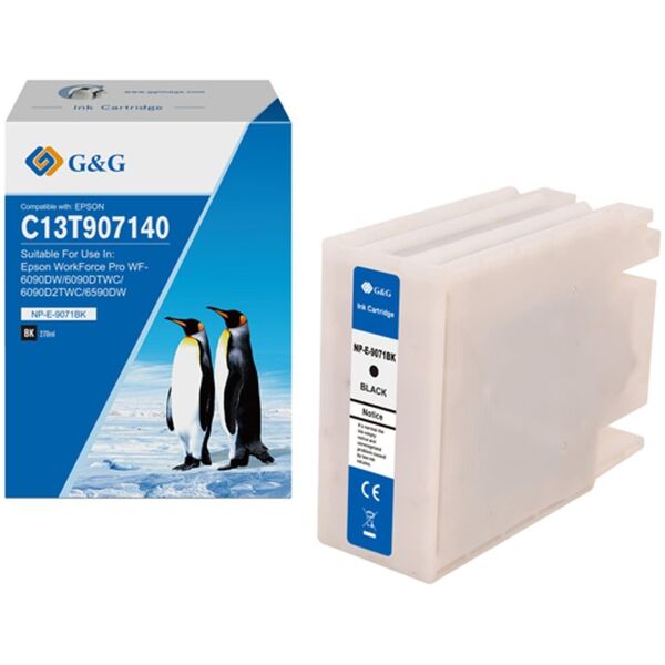 Tusz G&G G&G kompatybilny ink / tusz z C13T907140, NP-E-9071BK, black