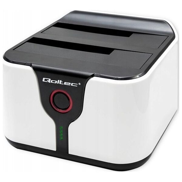 Stacja dokująca Qoltec Stacja dokująca Qoltec do dysków HDD SSD 2.5" 3.5" | SATA III | USB 3.0 | Super speed 5Gb/s | z funkcją klonowania offline