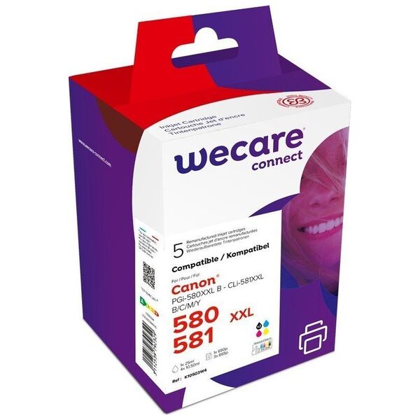 Tusz Armor WECARE Wkład ARMOR do CANON PIXMA TR7550,TR8550,TS6150,TS8150 (K10503W4), czarny+CMY,26ml/4x12.2ml