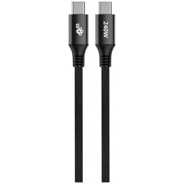Kabel USB TB USB-C - USB-C 1 m Czarny (AKTBXKUCCOSI10B)