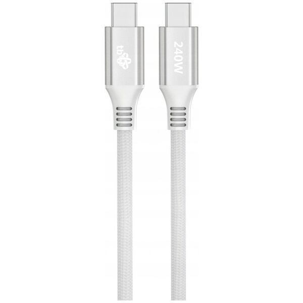 Kabel USB TB USB-C - USB-C 1 m Biały (AKTBXKUCCOSI10W)
