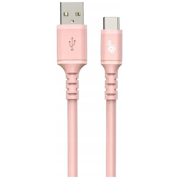 Kabel USB TB USB-A - USB-C 1 m Różowy (AKTBXKUCMISI10P)