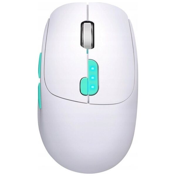 Mysz Defender Mysz bezprzewodowa Defender NITTA MM-307 optyczna 1600dpi 2.4 GHz + Bluetooth biała AKUMULATOR