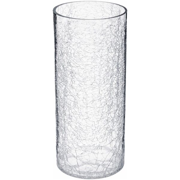 Atmosphera Wazon szklany, efekt mrożonego szkła, 30 cm, Atmosphera