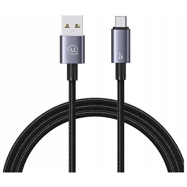Kabel USB Usams USB-A - microUSB 1.2 m Czarny (USA1050)