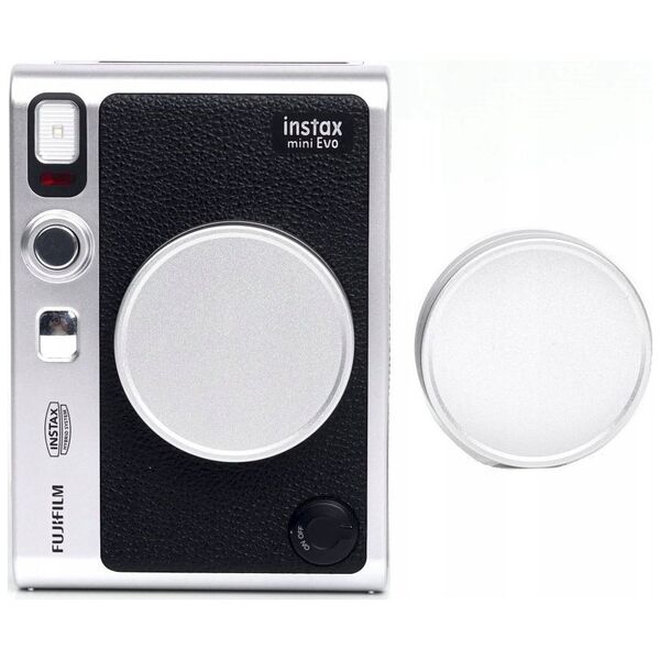 Dekielek LoveInstant Dekielek Ochronny Dekiel Osłona Na Obiektyw Fujifilm Fuji Instax Mini Evo / Srebrny