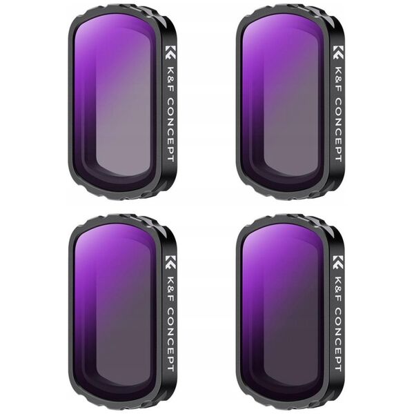 Filtr Kf Zestaw Filtrów K&f Szarych Nd 4w1 Nd4 Nd8 Nd16 Nd32 Do Dji Osmo Pocket 3 / Sku.2093