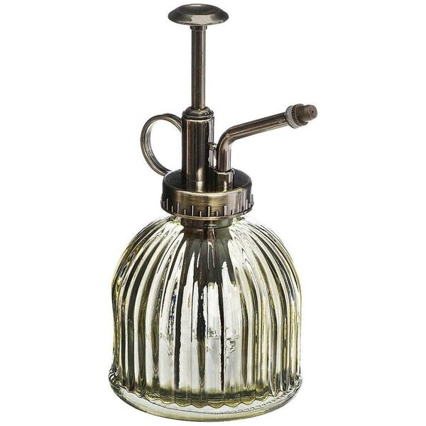 Atmosphera Rozpylacz szklany w stylu vintage, Ø 8 x 16 cm, kolor żółty
