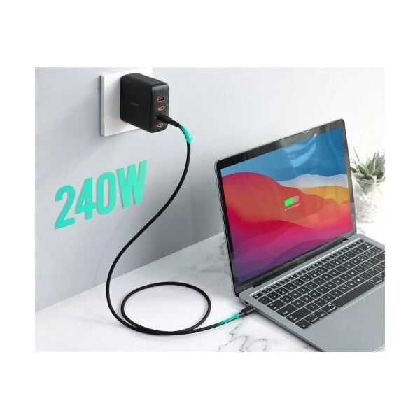 Kabel USB Aukey USB-C - USB-C 1 m Czarny (CB-SCC241)