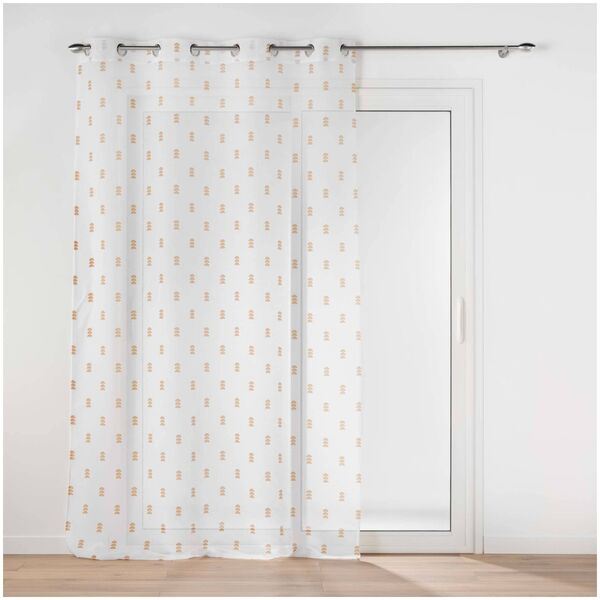 Douceur d`Interieur Firanka do pokoju dziecięcego GEOKID, geometryczny wzór, 140 x 240 cm