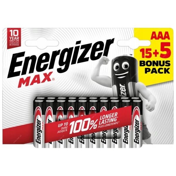 Energizer Energizer LR03/20 Max AAA 15+5 zdarma
