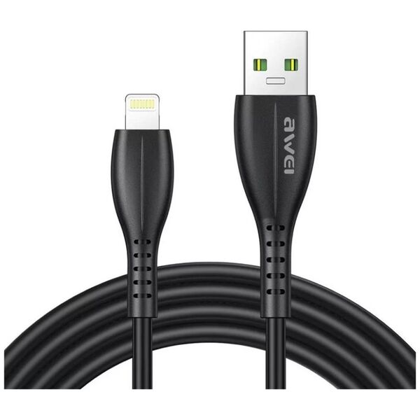 Kabel USB Awei USB-A - Lightning Czarny