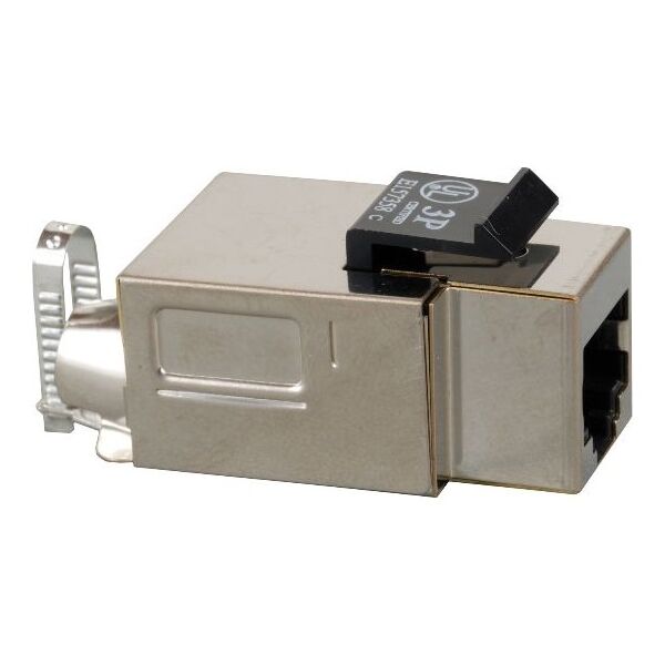 Solarix STP CAT5e RJ45 Keystone czarny samogwintująca SXKJ-5E-STP-BK-SA