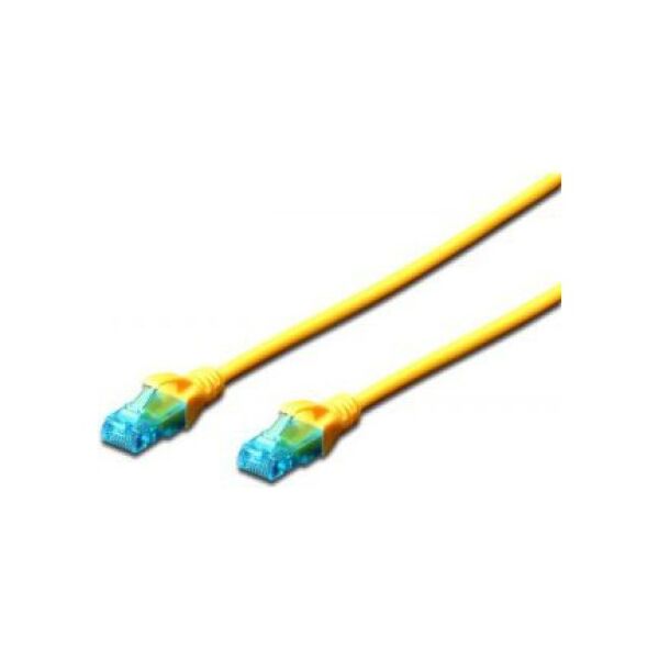 Digitus Patch cord U/UTP kat.5e PVC 2m żółty