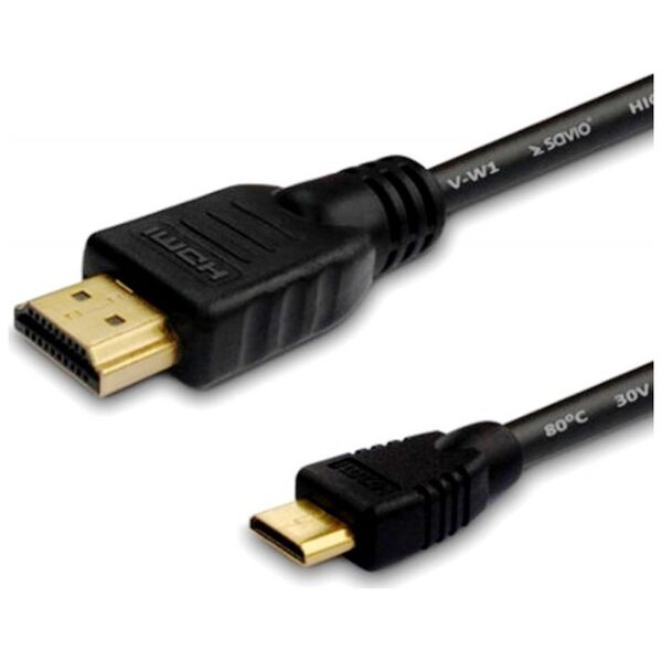 Kabel Savio HDMI Mini - HDMI 1.5m czarny (SAVIOCL09)