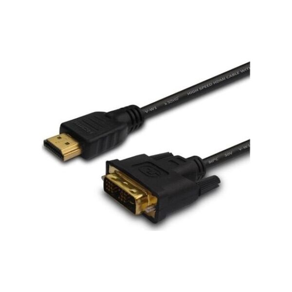 Kabel Savio HDMI - DVI-D 1.5m czarny (SAVIOCL10)