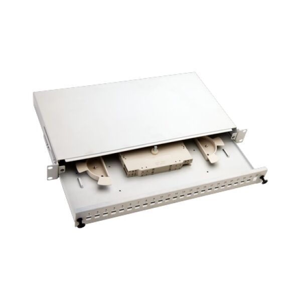 Alantec FO Panel / Przełącznica 24xSC 19" 1U z akcesoriami (FOP-1U-24SCS-S)