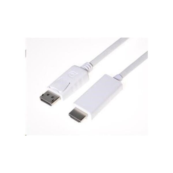 Kabel PremiumCord DisplayPort - HDMI 2m biały (kportadk01-02)