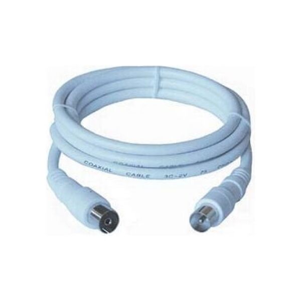 Kabel PremiumCord Antenowy 5m biały (ktmf05)