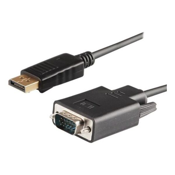 Kabel Savio DisplayPort - D-Sub (VGA) 1.8m czarny (SAVIO CL-92)
