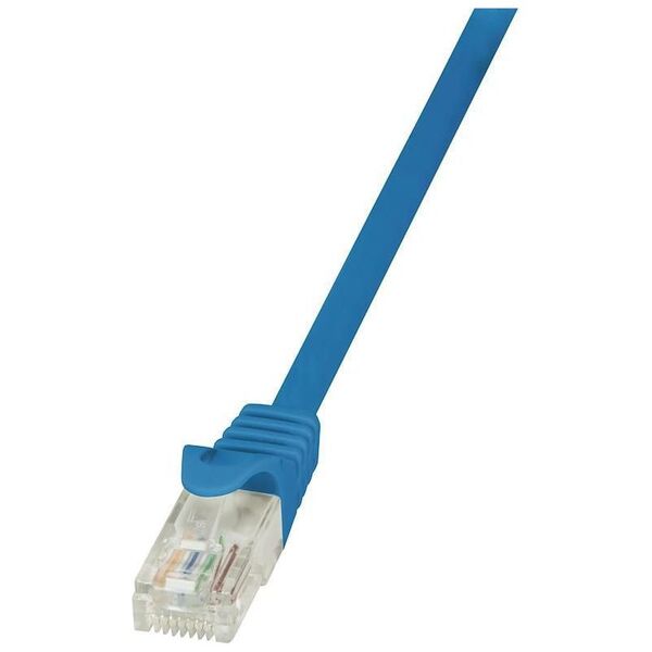 LogiLink Patchcord CAT 6 U/UTP EconLine, 25cm, niebieski (CP2016U)