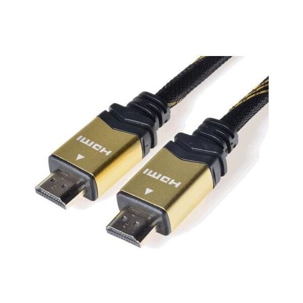 Kabel PremiumCord HDMI - HDMI 1.5m złoty (kphdmet015)