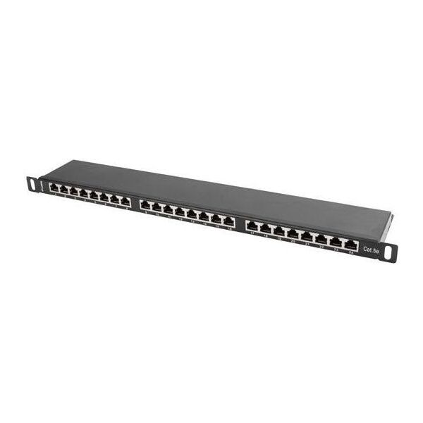 Lanberg Patch panel 0.5U 19" 24x RJ-45 Kat.5E Czarny (PPS5-0024-B)