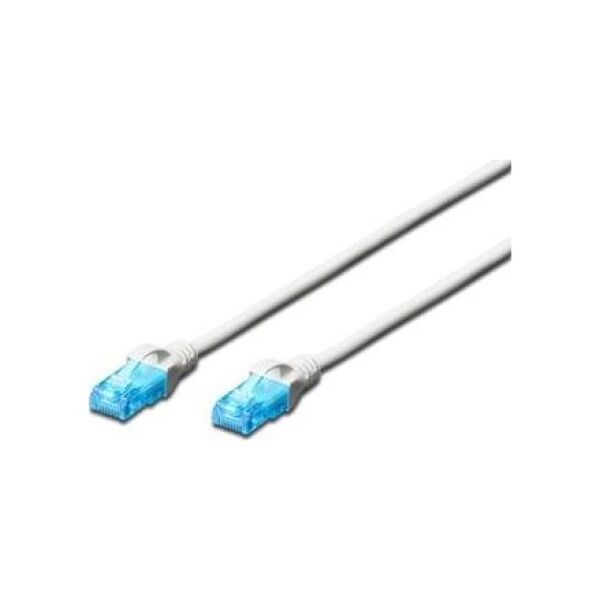 Digitus Patchkabel DIGITUS RJ45 U/UTP Cat5e 7.00m weiß Hebelschutz - DK-1512-070/WH
