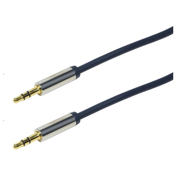 Kabel LogiLink Jack 3.5mm - Jack 3.5mm 1.5m niebieski (CA10150)