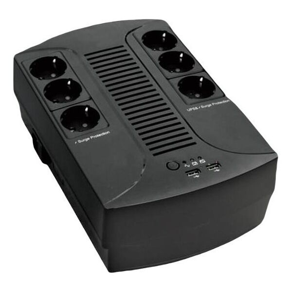 UPS EuroCase 4 gniazd czarny (EA200PLUS-850VA-EVO)