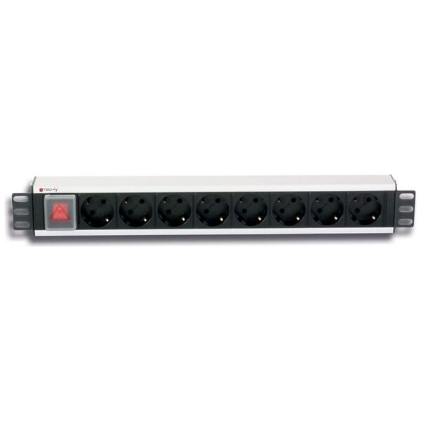 Techly Listwa zasilająca PDU 19" 1.5U 8x Schuko 3m (I-CASE STRIP-18SH)