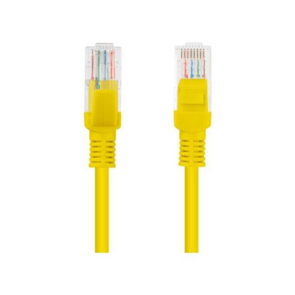 Lanberg Patchcord, Cat6, nieekranowany, 1m, żółty (PCU6-10CC-0100-Y)