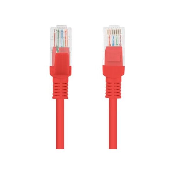 Lanberg Patchcord, Cat6, nieekranowany, 1m, czerwony (PCU6-10CC-0100-R)