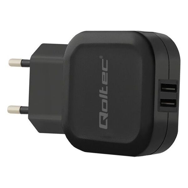 Ładowarka Qoltec 2x USB-A 3.4 A (50186)