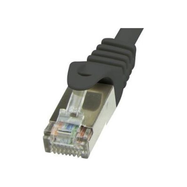 LogiLink Patchcord CAT 6 F/UTP 0.25m czarny (CP2013S)