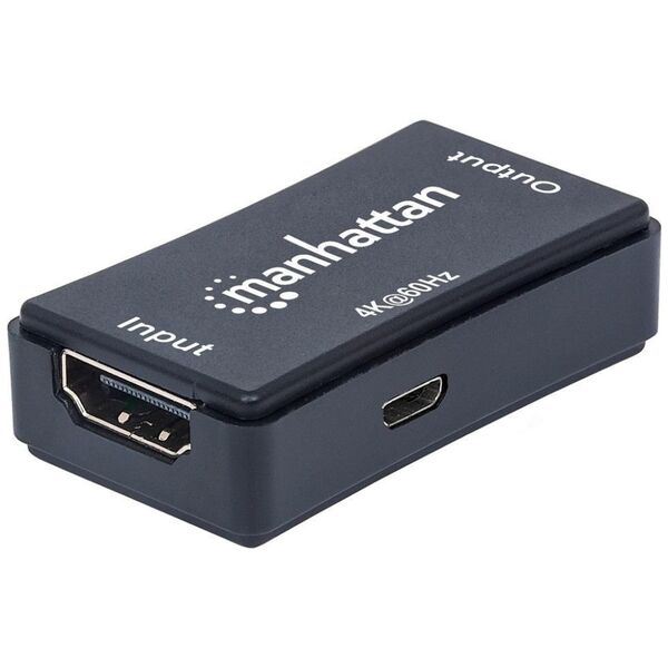 System przekazu sygnału AV Manhattan Wzmacniacz sygnału HDMI (Repeater) do 40m UHD 4K (207621)
