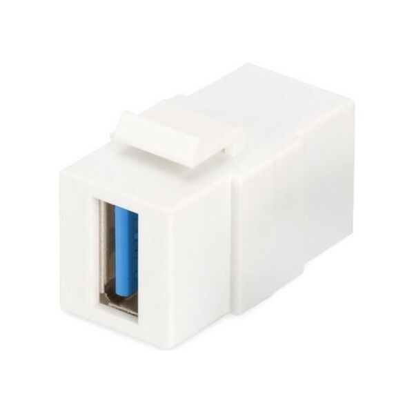 Digitus Moduł Keystone USB 3.0, łącznik do gniazd i pustych paneli, żeński/żeński, biały (DN-93404)