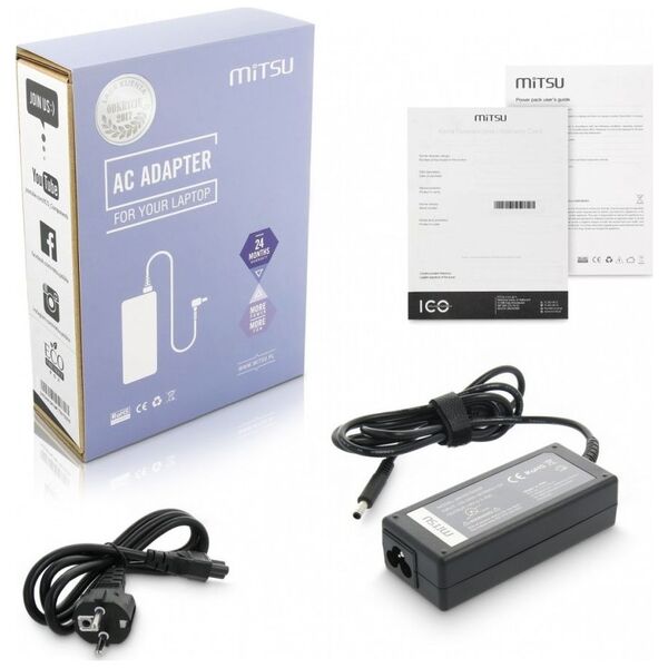 Zasilacz do laptopa Mitsu 65 W, 3 mm, 3.4 A, 19 V (ZM/AS19342P)
