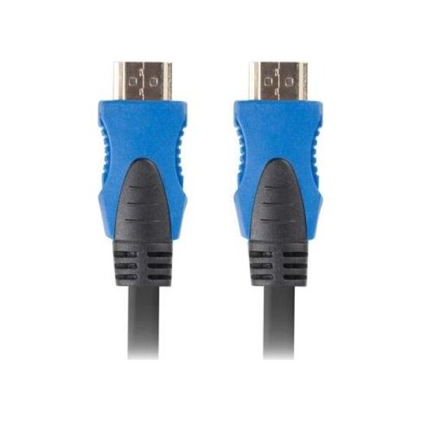 Kabel Lanberg HDMI - HDMI 0.5m niebieski (CA-HDMI-20CU-0005-BK)
