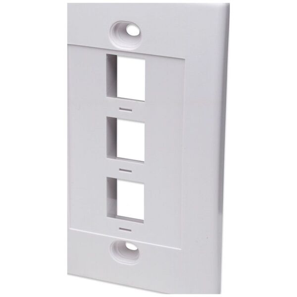 Intellinet Network Solutions Trójportowy panel na moduły Keystone do puszki (PN 517874) biały -163309