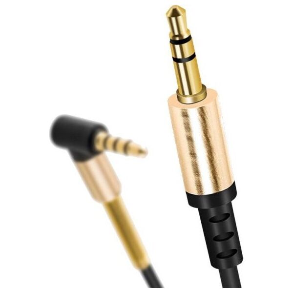 Kabel Mozos Jack 3.5mm - Jack 3.5mm 1m złoty (KSM1M)