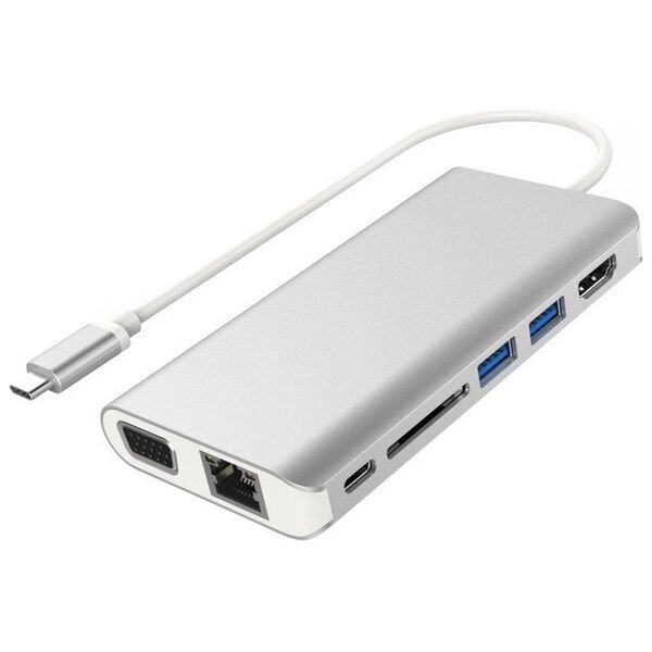 Stacja/replikator PremiumCord 7w1 USB-C (ku31dock08)