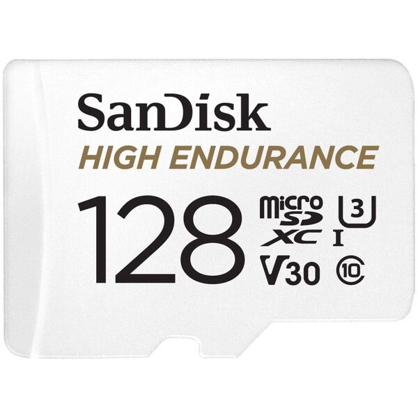 Karta SanDisk High Endurance MicroSDXC 128 GB Class 10 UHS-I/U3 V30 (SDSQQNR-128G-GN6IA)