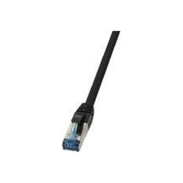 LogiLink Patchcable CAT6A S / FTP AWG 27 f. Czarny przemysłowy 1m