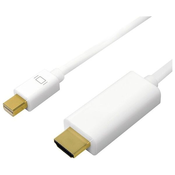 Kabel LogiLink DisplayPort Mini - HDMI 1m biały (CV0122)