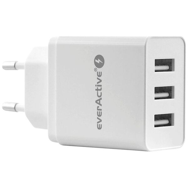 Ładowarka EverActive SC-300 3x USB-A 3.4 A (SC300)